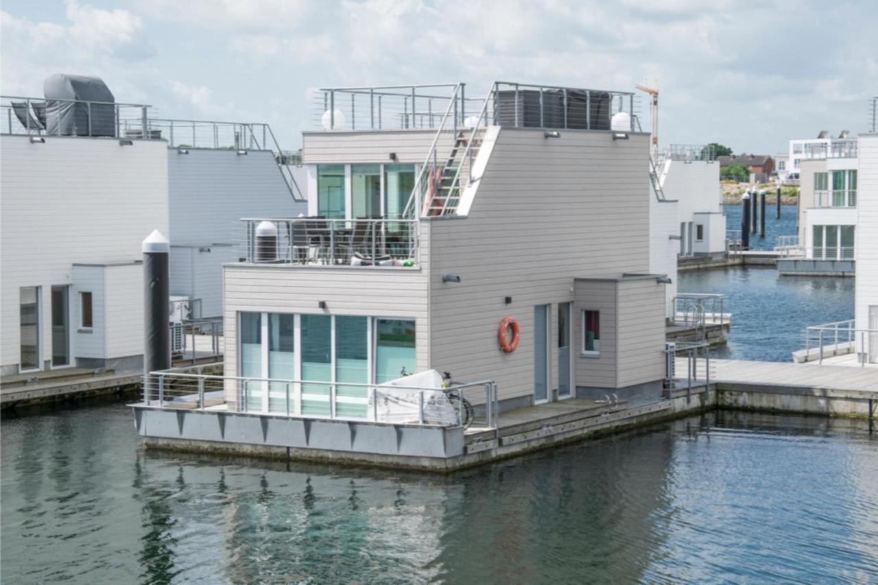 Schwimmendes Haus Hausboot Villa Olpenitz Exterior foto
